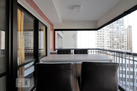 Varanda Gourmet de apartamento à venda com 1 quarto, 42m² em Santa Cecília, São Paulo