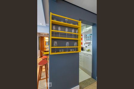 Sala - Detalhe de apartamento para alugar com 1 quarto, 55m² em Pinheiros, São Paulo