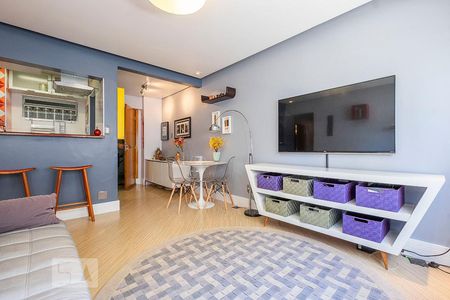 Sala de apartamento para alugar com 1 quarto, 55m² em Pinheiros, São Paulo