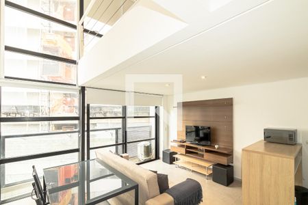 Sala de apartamento para alugar com 1 quarto, 46m² em Vila Nova Conceição, São Paulo
