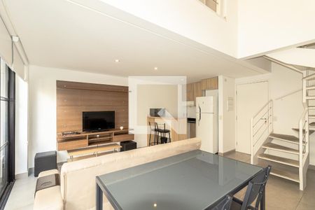 Sala de apartamento para alugar com 1 quarto, 46m² em Vila Nova Conceição, São Paulo