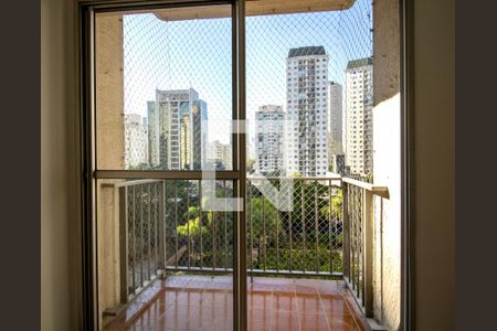 Sala- terraço de apartamento à venda com 1 quarto, 54m² em Vila Olímpia, São Paulo