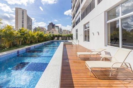 Studio para alugar com 35m², 1 quarto e 1 vagaPiscina