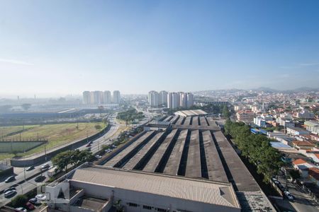 sala - vista  de apartamento para alugar com 2 quartos, 50m² em Vila Homero Thon, Santo André