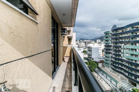 Varanda da sala de apartamento à venda com 1 quarto, 40m² em Botafogo, Rio de Janeiro