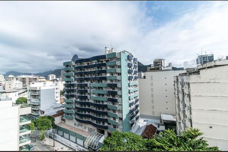 Vista externa varanda da sala de apartamento à venda com 1 quarto, 40m² em Botafogo, Rio de Janeiro