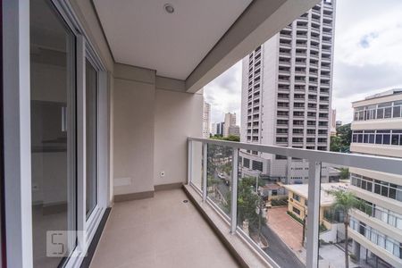 Varanda de apartamento à venda com 1 quarto, 50m² em Jardim Europa, São Paulo