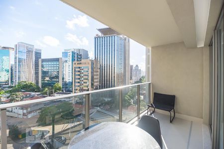 Studio à venda com 36m², 1 quarto e 1 vagaVaranda