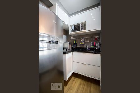 Cozinha de kitnet/studio à venda com 1 quarto, 34m² em Pinheiros, São Paulo