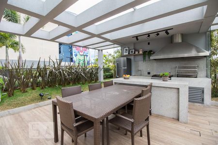 Studio à venda com 34m², 1 quarto e sem vagaChurrasqueira