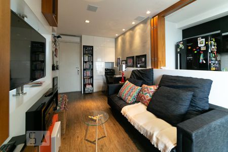 Sala de apartamento para alugar com 1 quarto, 45m² em Brooklin Paulista, São Paulo