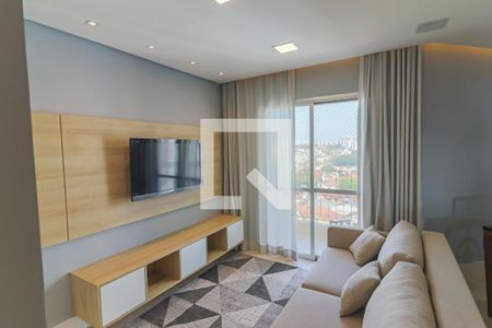 Sala de apartamento à venda com 2 quartos, 75m² em Vila Indiana, São Paulo