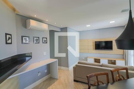 Sala de apartamento à venda com 2 quartos, 75m² em Vila Indiana, São Paulo