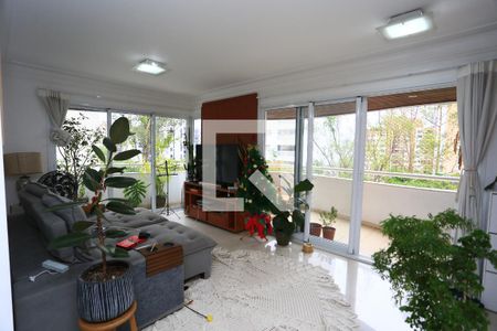 Sala  de apartamento à venda com 3 quartos, 132m² em Vila Andrade, São Paulo