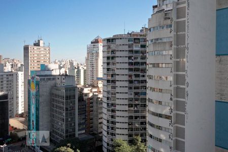 Vista do Quarto de apartamento para alugar com 1 quarto, 50m² em Consolação, São Paulo
