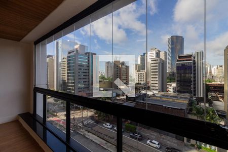 Varanda de apartamento à venda com 1 quarto, 66m² em Vila Olímpia, São Paulo