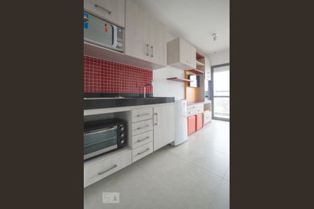 Cozinha de kitnet/studio à venda com 1 quarto, 25m² em Vila Cordeiro, São Paulo