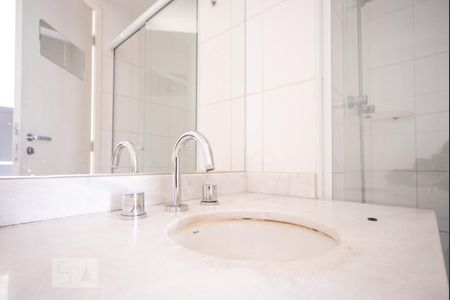 Detalhe do Banheiro de kitnet/studio para alugar com 1 quarto, 46m² em Indianópolis, São Paulo