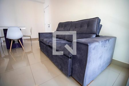 Sala - Detalhe de apartamento para alugar com 1 quarto, 43m² em Aclimação, São Paulo