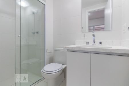 Banheiro de kitnet/studio à venda com 1 quarto, 33m² em Brooklin Paulista, São Paulo