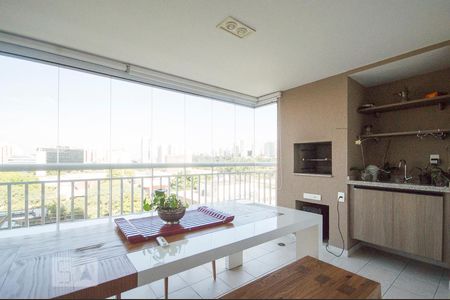 Varanda Gourmet de apartamento para alugar com 3 quartos, 130m² em Chácara Santo Antônio (zona Sul), São Paulo
