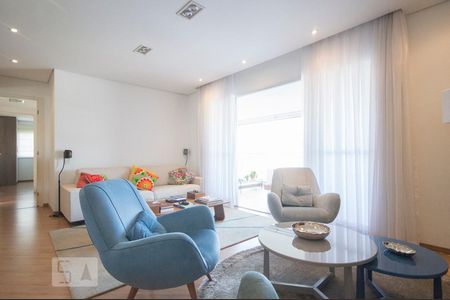 Sala de apartamento para alugar com 3 quartos, 130m² em Chácara Santo Antônio (zona Sul), São Paulo