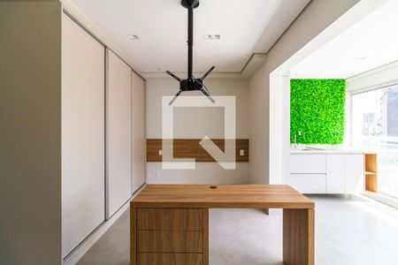 Sala/ Cozinha de kitnet/studio para alugar com 1 quarto, 32m² em Pinheiros, São Paulo
