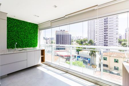 Varanda/ Sala de kitnet/studio para alugar com 1 quarto, 32m² em Pinheiros, São Paulo