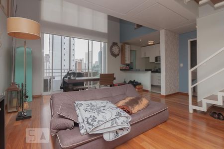 Sala de apartamento à venda com 1 quarto, 86m² em Vila Suzana, São Paulo