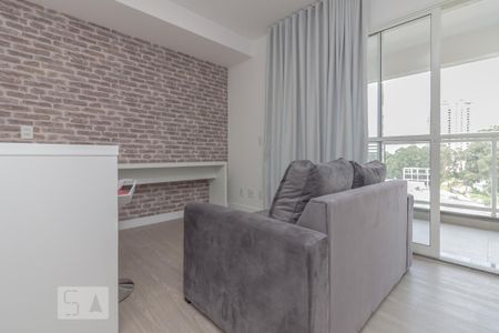 Sala de apartamento para alugar com 1 quarto, 40m² em Vila Andrade, São Paulo