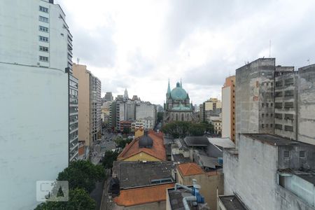 Vista da janela da sala - quarto de kitnet/studio para alugar com 1 quarto, 36m² em Liberdade, São Paulo