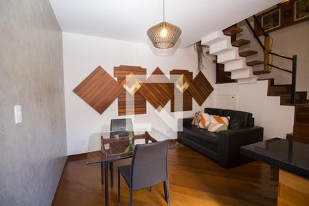 Sala de apartamento à venda com 1 quarto, 47m² em Lourdes, Belo Horizonte