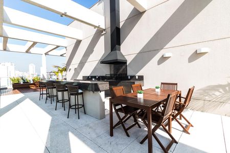 Studio para alugar com 34m², 1 quarto e 1 vagaChurrasqueira