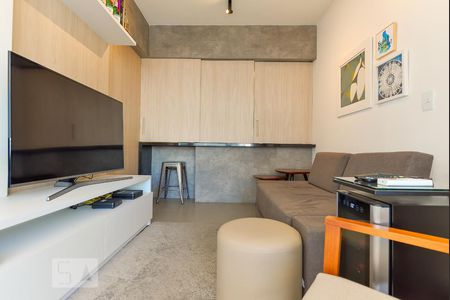 Sala de apartamento à venda com 1 quarto, 45m² em Pinheiros, São Paulo