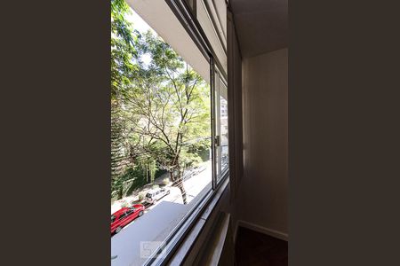 Vista externa da janela da sala de apartamento para alugar com 3 quartos, 120m² em Jardim Botânico, Rio de Janeiro