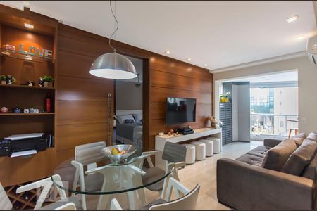 Sala de apartamento para alugar com 1 quarto, 56m² em Cidade Monções, São Paulo