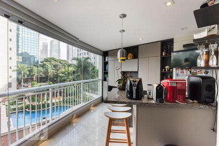 Varanda de apartamento para alugar com 1 quarto, 56m² em Cidade Monções, São Paulo