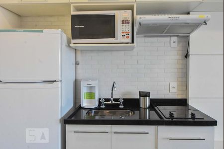 Cozinha de kitnet/studio à venda com 1 quarto, 33m² em Brooklin Paulista, São Paulo