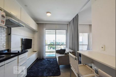 Sala de kitnet/studio à venda com 1 quarto, 33m² em Brooklin Paulista, São Paulo