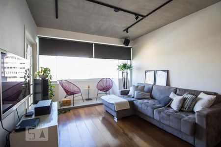 Sala de estar de apartamento para alugar com 2 quartos, 119m² em Pinheiros, São Paulo