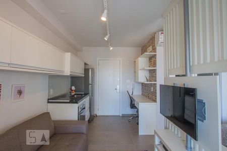 Sala de kitnet/studio para alugar com 1 quarto, 33m² em Brooklin Paulista, São Paulo