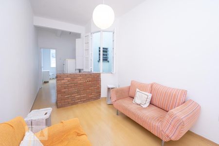 Sala de apartamento à venda com 1 quarto, 28m² em Humaitá, Rio de Janeiro