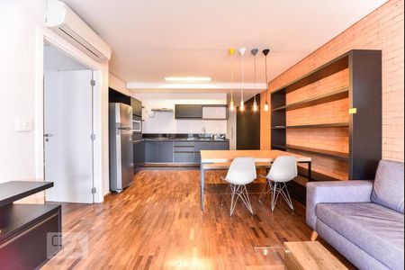 Sala de apartamento à venda com 1 quarto, 68m² em Vila Nova Conceição, São Paulo