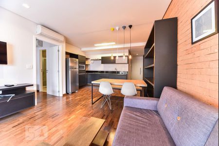 Sala de apartamento à venda com 1 quarto, 68m² em Vila Nova Conceição, São Paulo