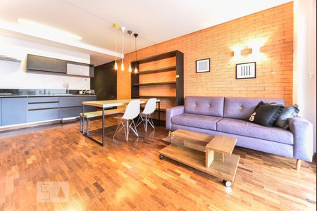 Sala de apartamento à venda com 1 quarto, 68m² em Vila Nova Conceição, São Paulo
