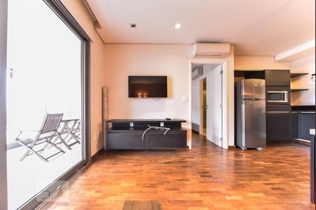 Sala de apartamento à venda com 1 quarto, 68m² em Vila Nova Conceição, São Paulo
