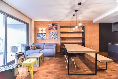 Sala de apartamento à venda com 1 quarto, 68m² em Vila Nova Conceição, São Paulo