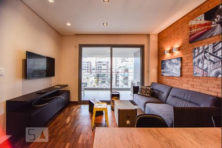 Sala de apartamento à venda com 1 quarto, 68m² em Vila Nova Conceição, São Paulo