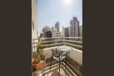 Varanda de apartamento à venda com 1 quarto, 72m² em Vila Madalena, São Paulo