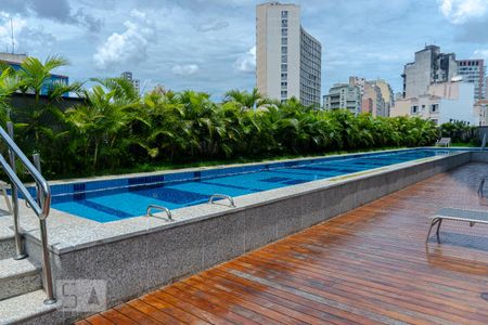 Área comum - Piscina de kitnet/studio à venda com 1 quarto, 35m² em Campos Elíseos, São Paulo